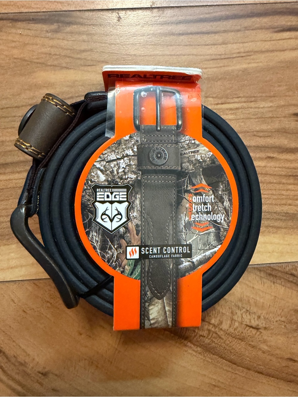 Realtree Camouflage Leather Belt with Buckle Size S/M